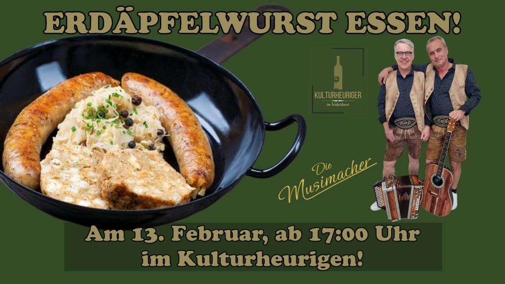 Erdäpfelwurst Essen!